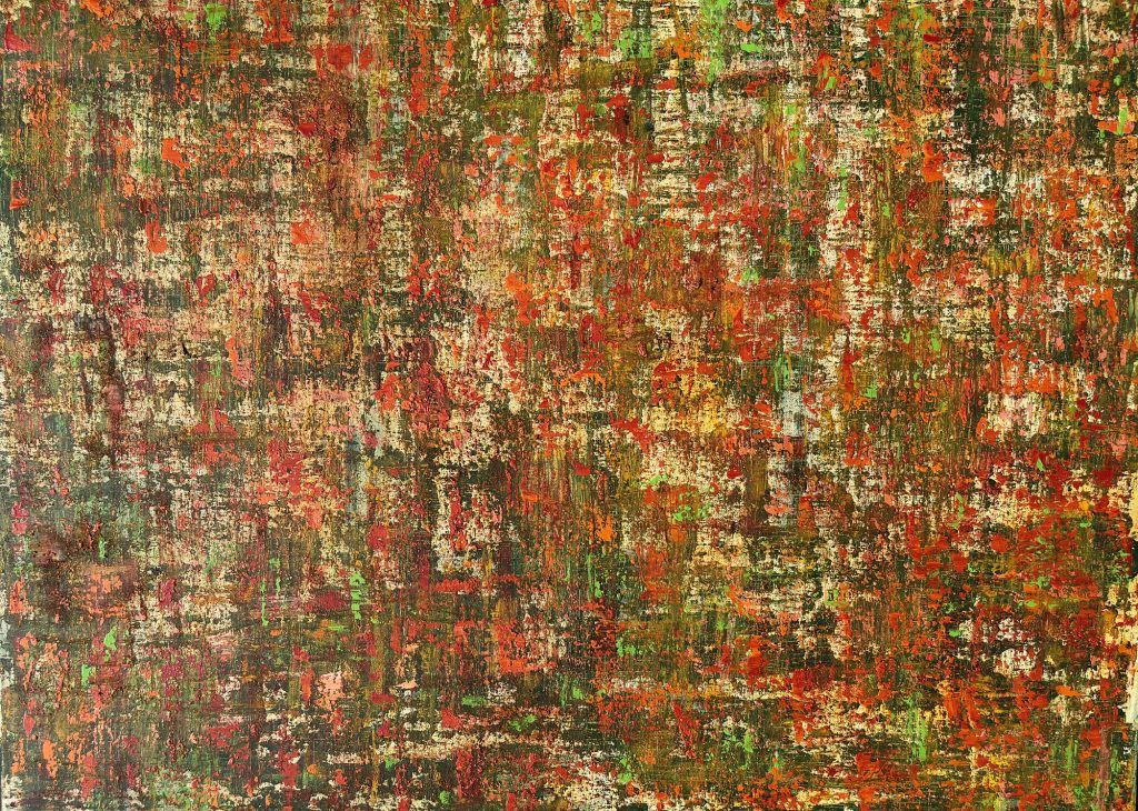Gulmohar in Full Bloom Acrylic on canvas 76 x 50 cm